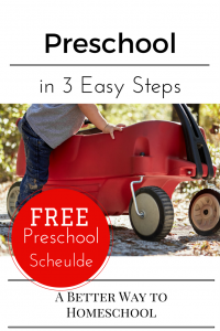 Preschool in 3 Easy Steps