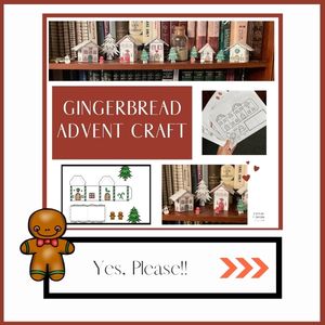 gingerbread paper house set
