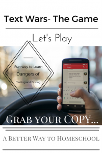 Teach Kids the Dangers of Texting and Driving {Get your copy of TEXT Wars}