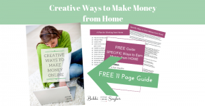 creative ways to make money from home