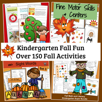 kindergarten fall worksheets