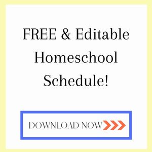 free and editable homeschool schedule