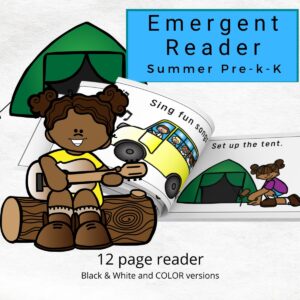 camping emergent reader
