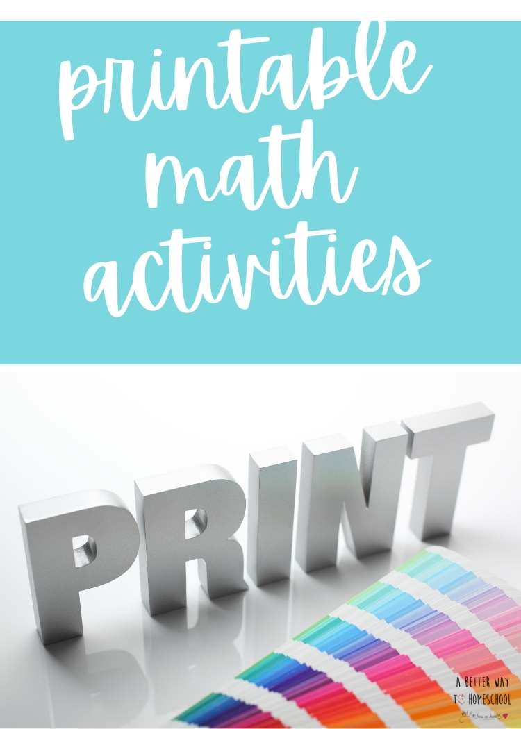 printable math activities
